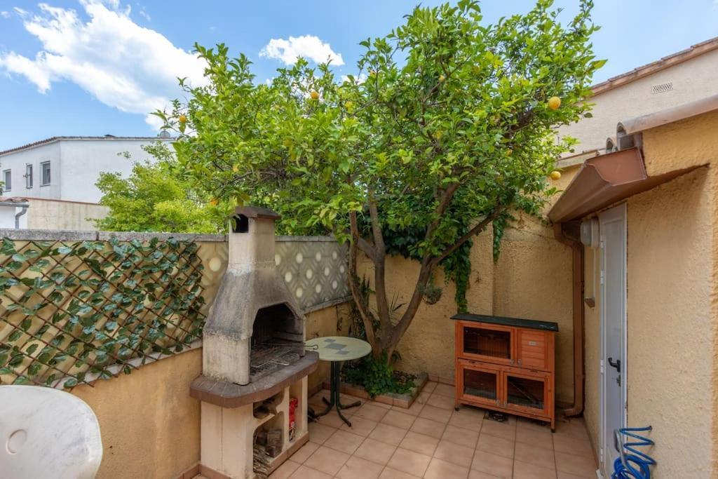 S46-Casa De Vacaciones Climatizada Con Piscina, En El Centro Junto Al Mar, Barbacoa Y Wiifi エンプリアブラバ エクステリア 写真